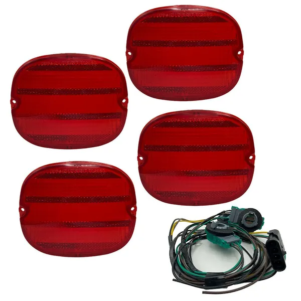 Lykteglass zr1 røde pr. stk