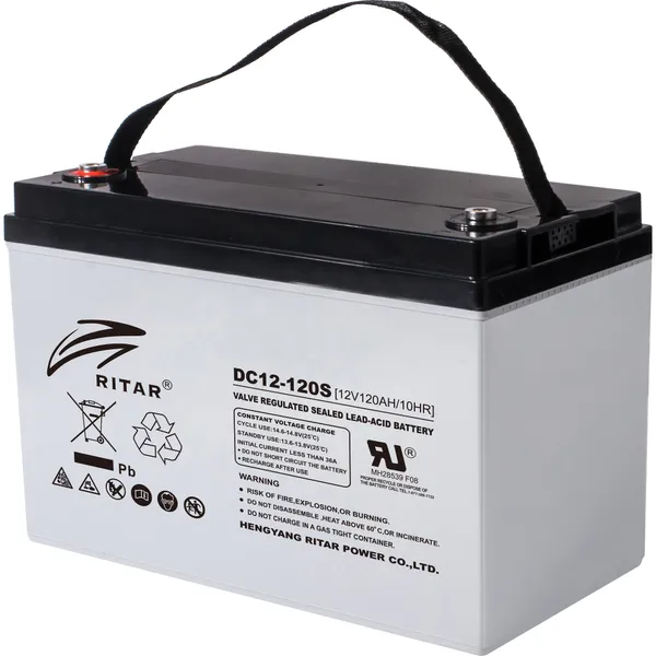 Ritar DC12-120S AGM-batteri 120Ah