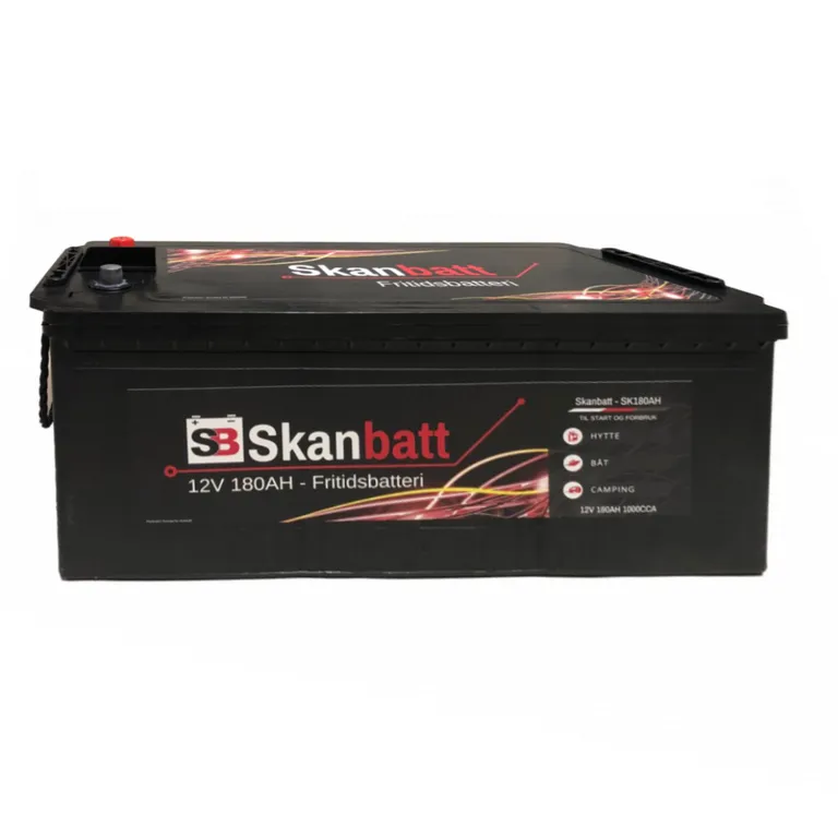 Skanbatt SK180AH Fritidsbatteri 12V 180Ah blybatteri 