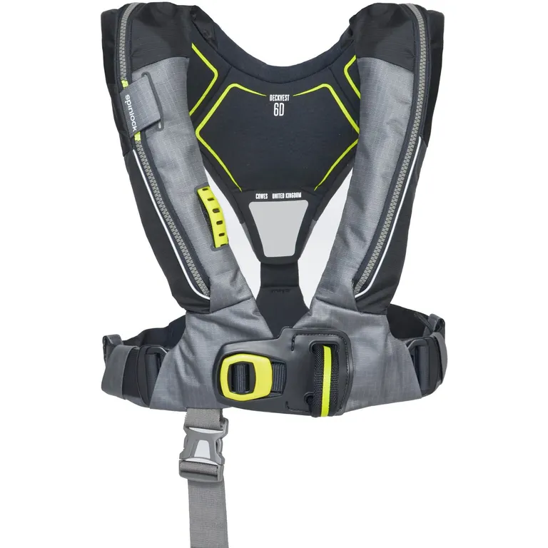 Spinlock Deckvest 6D 170N automatisk oppblåsbar redningsvest (sort)