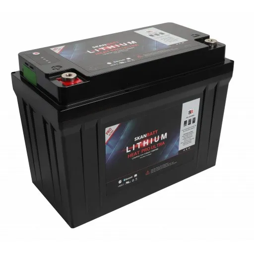 Skanbatt Lithium Heat Pro Ultra 12V LiFePo4 batteri 120Ah med 150A BMS